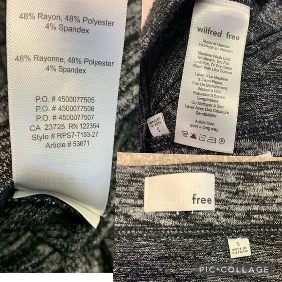 𝅺ARITZIA Wilfred gray ruched stretchy Tyra skirt size small - Picture 6 of 9